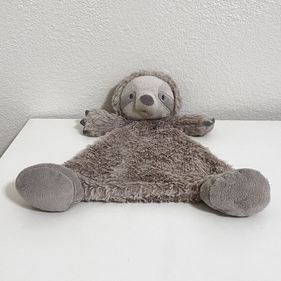 Demdaco Sloth Flat Security Blanket Rattle Lovey Lovie Plush 2019 - Picture 7 of 12